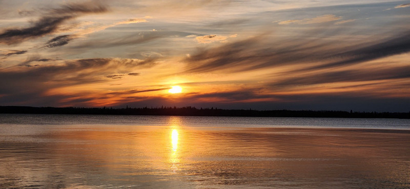 Sunset at Prickel Point Campground Madge Lake May 18, 2025 Sunset at Prickel Point Campground Madge Lake May 18, 2025