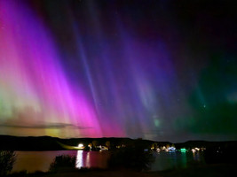 Northern Lights over Lac Pelletier 
Photo @saskstormchaser 