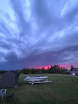 Post thunder storm. Burgis Beach Resort, Good Spirit Lake