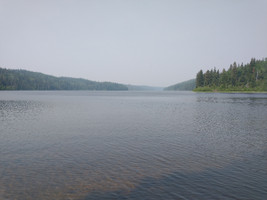 View of the lake.