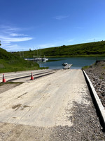 Double cement launch and dock.