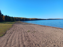 Sandy Lake beach.