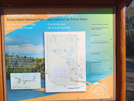 Sandy Lake welcome sign.