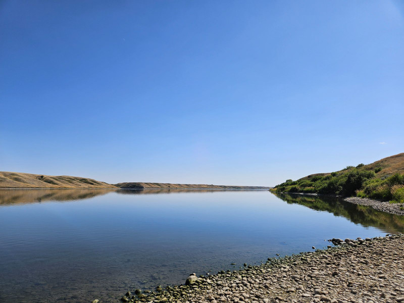 Duncairn Reservoir, looking South 