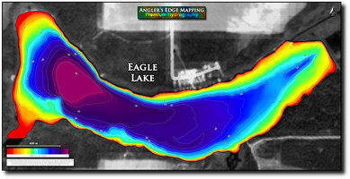 Angler's Edge map for Eagle Lake