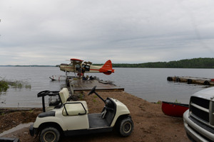 loading up the float plane