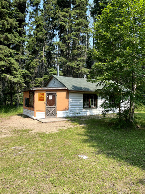 Cabin at the interpretive site.