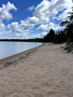 Beach at campground.