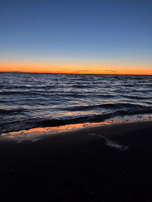Beautiful sunset, Burgis Beach resort, Good Spirit Lake