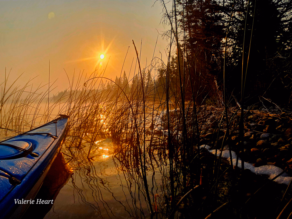 Smokey Sunrise paddle