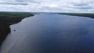 Drone shot of Little Bear Lake