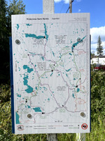 Snowmobile trail sign.