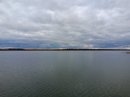 View of the lake.