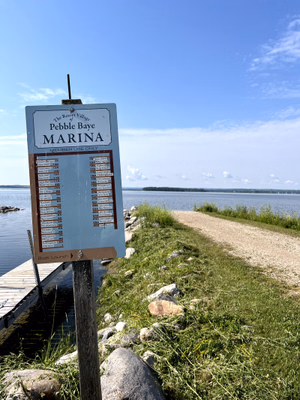 Marina sign.