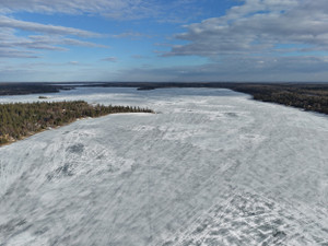 Still lots of ice on the lake May 7, 2026