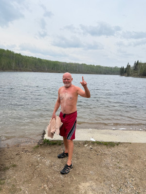 First lake of 70 swam in this year.