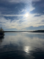 View of the lake.