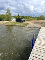 My truck at the north boat launch.