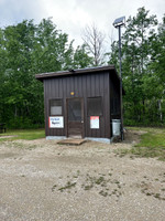 Fish cleaning shack at the boat launch.