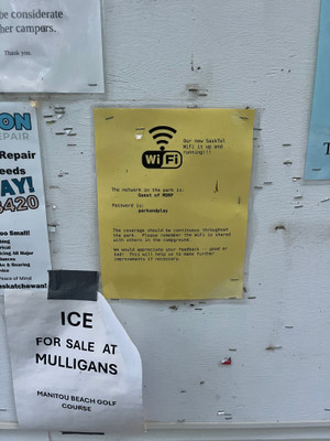 One of the only campgrounds I've ever seen that had WiFi.