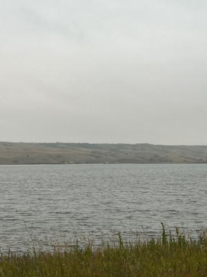 View of the lake.