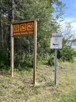 Boat launch signage.