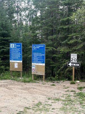 Campground signs.