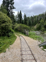 Rail cart track.