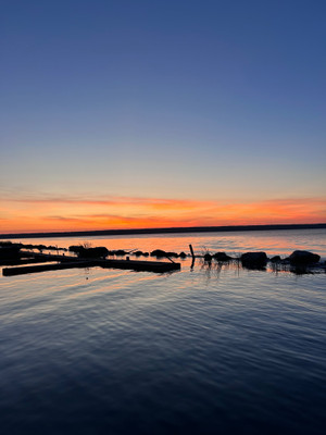 Sunset, Tobin Lake (Resort Marina) Sept 6/25
