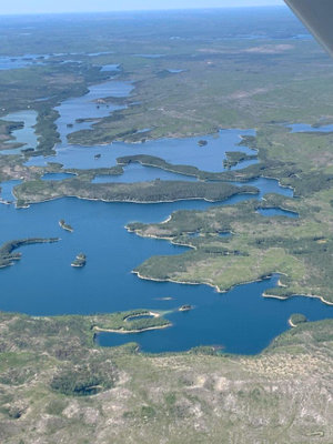 Aerial view of the lake. Submitted by Blaine Millis.