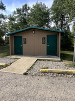 Beach changerooms.