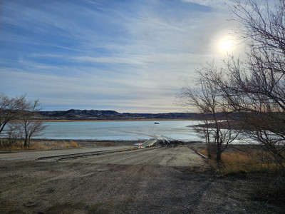 Access by the boat launch 