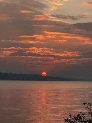 Smokey skies at Last Mountain Lake, Kannata Valley