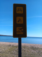 Beach signage
