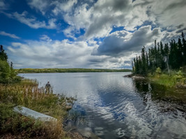 A short 100m or so portage gets you to the lake. 