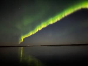 Northern lights at Lower Fishing