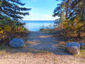 Lake access for water craft.