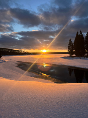 Anglin lake sunset 
Feb 15, 2026