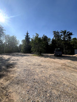 My truck in the turn around by the boat launch.