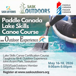 Poster for Paddle Canada Lake Skills Canoe Course