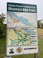 Bike trails sign