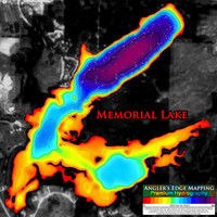 Angler's Edge map for Memorial Lake