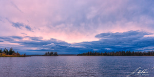 Approaching storm from a campsite near Birch Falls