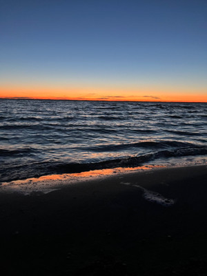 Beautiful sunset, Burgis Beach resort, Good Spirit Lake