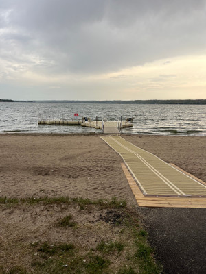 Wheelchair accessible paddle dock.