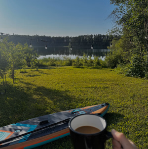 Morning coffee with a view 