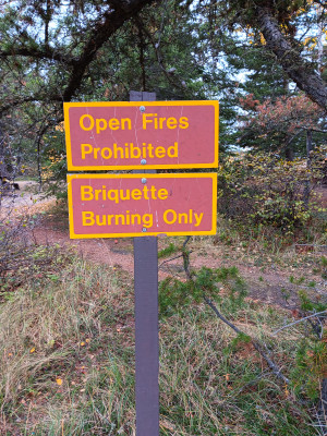 Day use area signs.