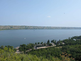 Overlooking the cabins across the road from the provincial park