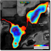 Anglers Edge map for Martyns Lake