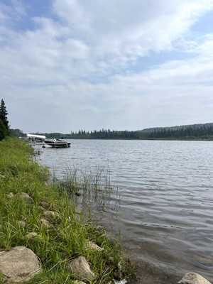Lake shoreline.